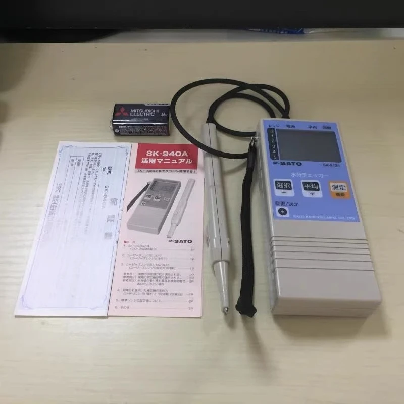Япония SATO Sato 1732-01 Цифровой измеритель влажности SK-940A ТИП 1 Измеритель влажности
Япония SATO Sato 1732-01 Цифровой измеритель влажности SK-940A ТИП 1 Измеритель влажности