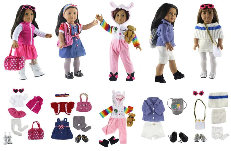 Hot sell! 5 set Leisure handmade dress clothes sportswear Princess skirt for 18 inch American Doll accessories
Hot sell! 5 set Leisure handmade dress clothes sportswear Princess skirt for 18 inch American Doll accessories