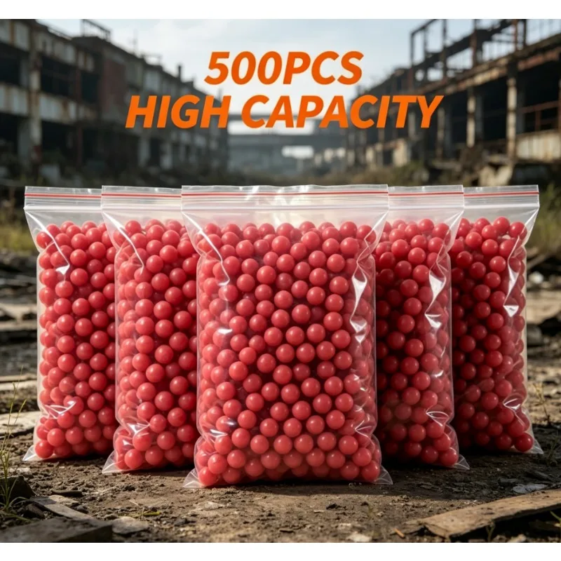 Safe Elastic Ball Refill Ammo, 2026 New 500pcs 5.7mm Red Soft Rubber Ball, Outdoor Shooting Game Supplies for Toy Guns
Safe Elastic Ball Refill Ammo, 2026 New 500pcs 5.7mm Red Soft Rubber Ball, Outdoor Shooting Game Supplies for Toy Guns