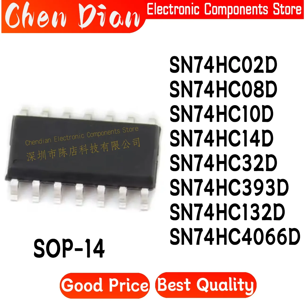 SN74HC02D SN74HC08D SN74HC10D SN74HC14D SN74HC32D SN74HC393D SN74HC132D SN74HC4066D SOP-14 New Original Genuine
SN74HC02D SN74HC08D SN74HC10D SN74HC14D SN74HC32D SN74HC393D SN74HC132D SN74HC4066D SOP-14 New Original Genuine