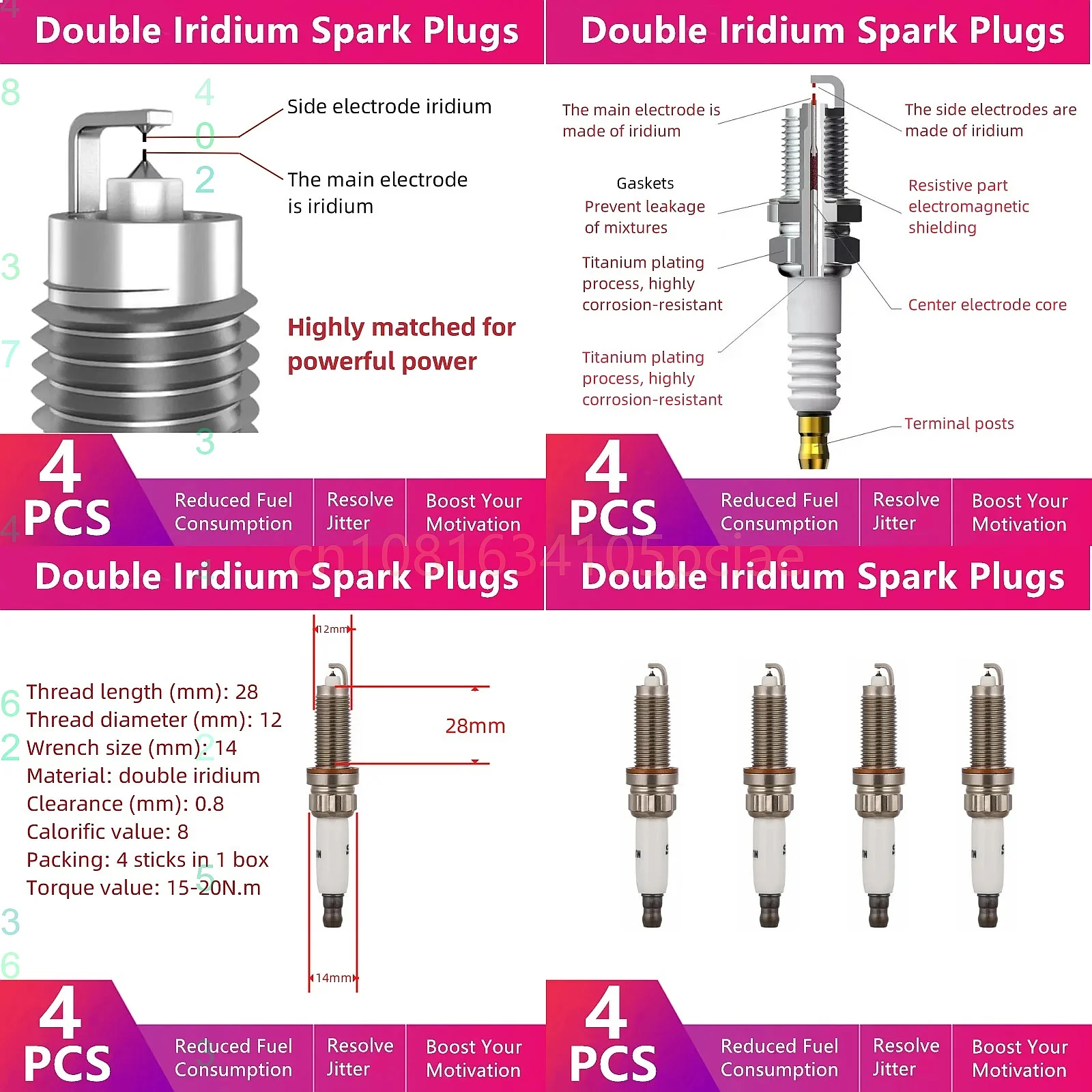 Double Iridium Spark Plug C-21 For Citroen C3-XR C4 Picasso C5 C6 Auto Parts
Double Iridium Spark Plug C-21 For Citroen C3-XR C4 Picasso C5 C6 Auto Parts