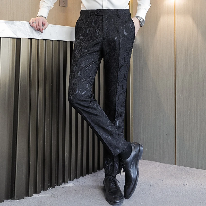 Розы Жаккард Мужчины Платье Брюки Slim Fit Бизнес Casual Офис Свадьба Формальные Брюки Высокое Качество Мужская Одежда Костюм Брюки
Розы Жаккард Мужчины Платье Брюки Slim Fit Бизнес Casual Офис Свадьба Формальные Брюки Высокое Качество Мужская Одежда Костюм Брюки