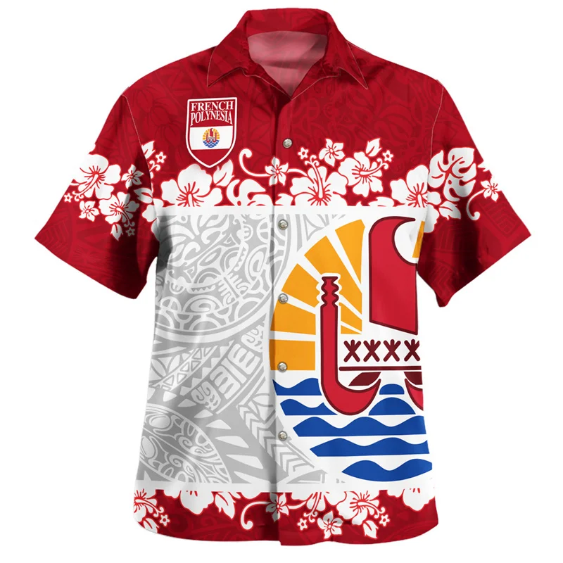French Polynesia Hawaiian Shirt For Men New Design Aloha Short Sleeves Button Shirts Casual Summer Beach Women Lapel Blouse
French Polynesia Hawaiian Shirt For Men New Design Aloha Short Sleeves Button Shirts Casual Summer Beach Women Lapel Blouse