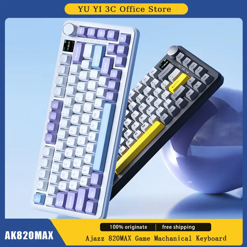 JAZZ Ak820 Max игровая механическая клавиатура беспроводная трехрежимная Bluetooth 82 клавиши Проводная клавиатура Hotswap Rgb аксессуары для ПК игровая клавиатура
JAZZ Ak820 Max игровая механическая клавиатура беспроводная трехрежимная Bluetooth 82 клавиши Проводная клавиатура Hotswap Rgb аксессуары для ПК игровая клавиатура