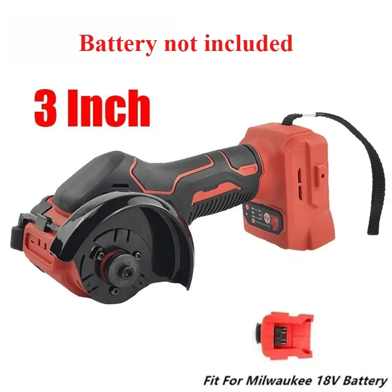 Suitable for Milwaukee 18v Battery Cordless Angle Grinder 3 Inch Polishing Machine Mini Diamond Cutting Grinding Cut OFF Tools
Suitable for Milwaukee 18v Battery Cordless Angle Grinder 3 Inch Polishing Machine Mini Diamond Cutting Grinding Cut OFF Tools