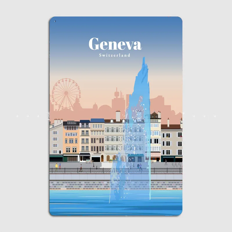 Travel to Geneva Metal Plaque Pub Painting Wall Mural Printed Sign Tin Sign Poster
Travel to Geneva Metal Plaque Pub Painting Wall Mural Printed Sign Tin Sign Poster