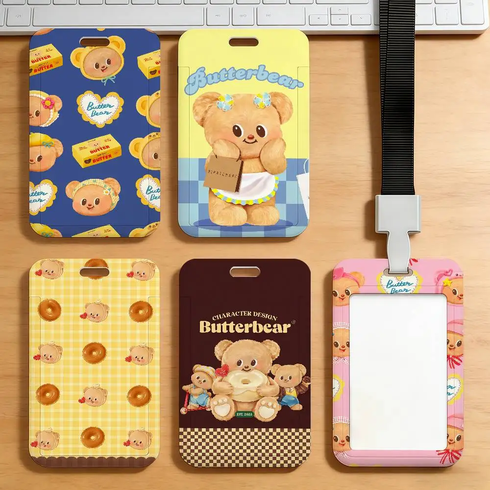 Cartoon Butter bear cute Card Holder Work Permit Access Bus Subway Cards Protective Sleeve
Cartoon Butter bear cute Card Holder Work Permit Access Bus Subway Cards Protective Sleeve