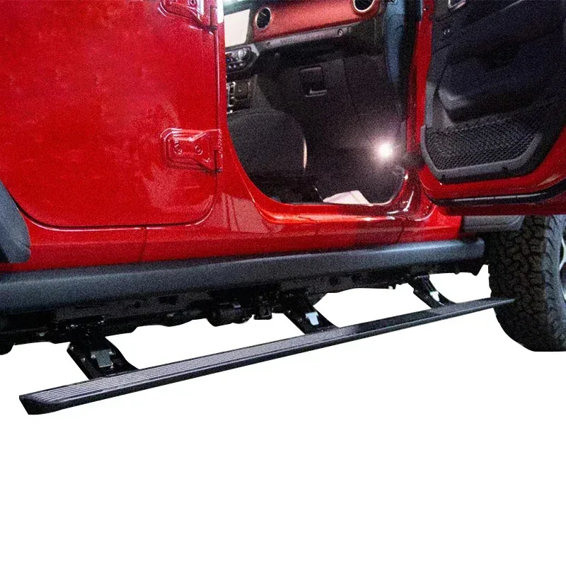 Electric Side Steps Automatic Aluminium Alloy Electric Running Board for Wrangler JL 4 Door Sahara Rubicon 2018-2024
Electric Side Steps Automatic Aluminium Alloy Electric Running Board for Wrangler JL 4 Door Sahara Rubicon 2018-2024