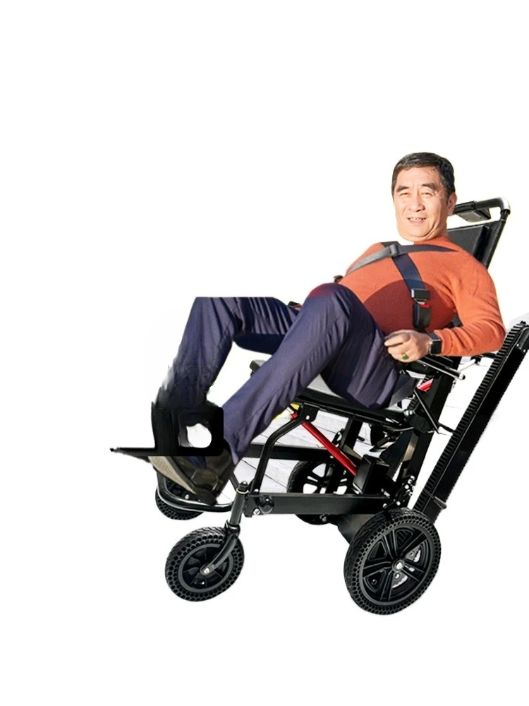Electric stair climbing wheelchair up and down stairs Fully automatic crawler climbing machine
Electric stair climbing wheelchair up and down stairs Fully automatic crawler climbing machine
