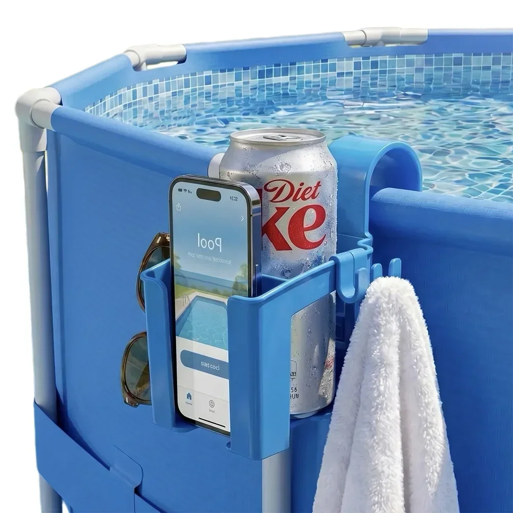 3-in-1 Multifunctional Poolside Storage Rack Household Stand Swimming Pool Hanging Cup Holder Organizer for Cup Phone Towel
3-in-1 Multifunctional Poolside Storage Rack Household Stand Swimming Pool Hanging Cup Holder Organizer for Cup Phone Towel