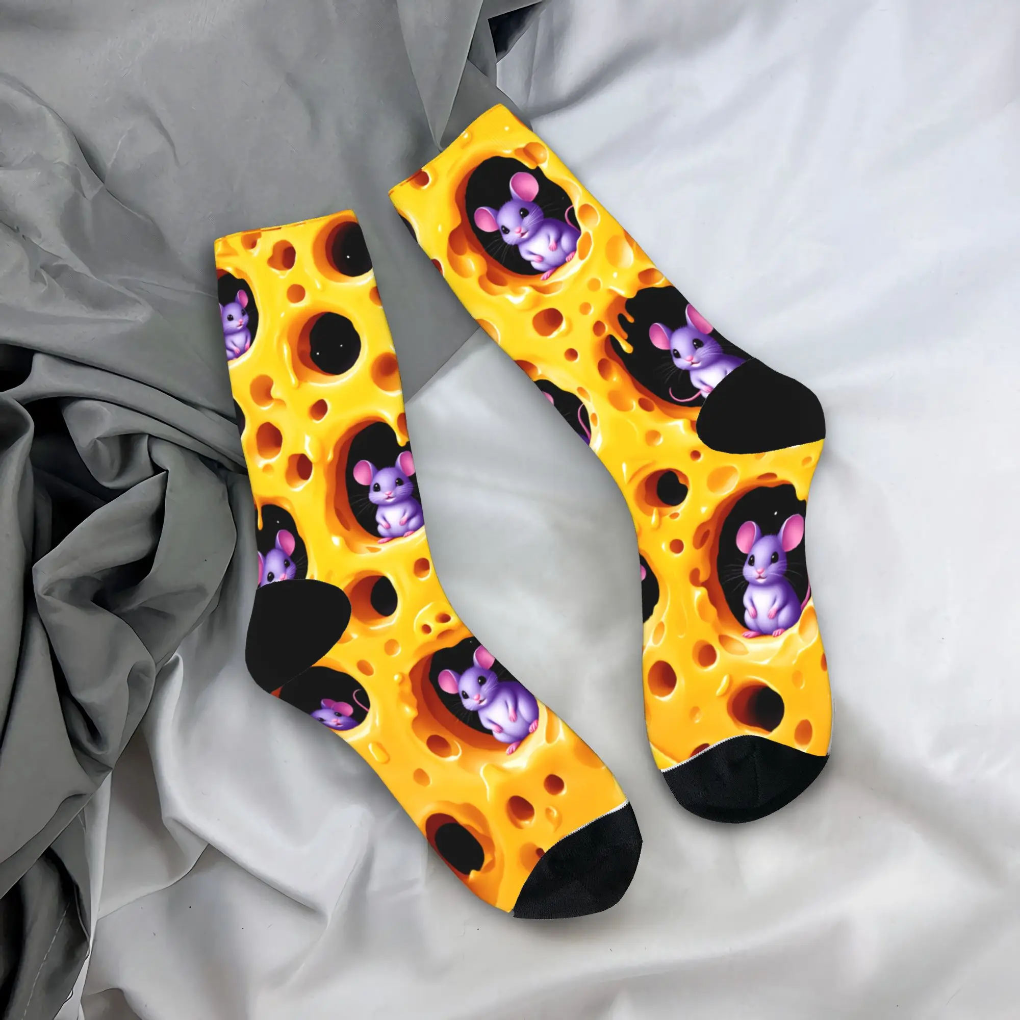 Носки Mouse-in-Cheese, антибактериальные, для женщин и мужчин, высококачественные носки для бега, осенние носки с графическим принтом в стиле Харадзюку
Носки Mouse-in-Cheese, антибактериальные, для женщин и мужчин, высококачественные носки для бега, осенние носки с графическим принтом в стиле Харадзюку