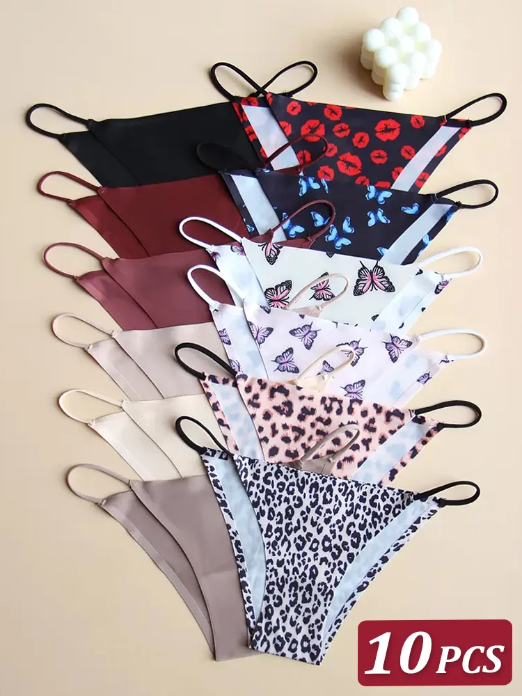 10Pcs/Set Women Seamless Briefs Painted Design Thin Strap Low Waist High Flexibility Panty Underwear Ladies Briefs Women S-XL
10Pcs/Set Women Seamless Briefs Painted Design Thin Strap Low Waist High Flexibility Panty Underwear Ladies Briefs Women S-XL