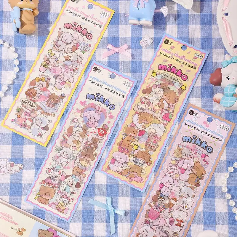 12pcs Kawaii Mikko Stickers Cute Cat Illustrations Account Anime Cartoon Student Hand Drawn Decoration Materials Girl Gifts Toys
12pcs Kawaii Mikko Stickers Cute Cat Illustrations Account Anime Cartoon Student Hand Drawn Decoration Materials Girl Gifts Toys