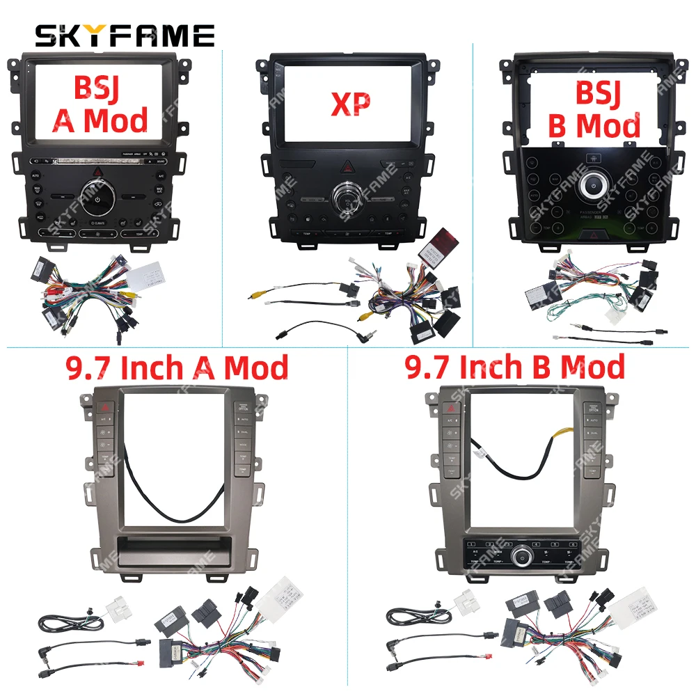 SKYFAME 9/9.7Inch Car Fascia Frame Adapter Canbus Box Decoder Tesla Android Radio Dash Fitting Panel Kit For Ford Edge
SKYFAME 9/9.7Inch Car Fascia Frame Adapter Canbus Box Decoder Tesla Android Radio Dash Fitting Panel Kit For Ford Edge