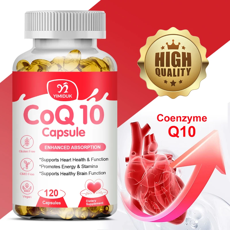 Coenzyme Q10 (CoQ10) Capsules-Support for Brain, Heart, & Energy Health,Improve Skin and Oral Cavity,Coenzyme Q10 Vitamin
Coenzyme Q10 (CoQ10) Capsules-Support for Brain, Heart, & Energy Health,Improve Skin and Oral Cavity,Coenzyme Q10 Vitamin