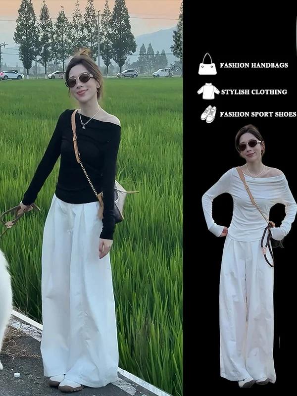 Casual Fashion Long Sleeve Backless Two-Piece Set Women's Spring 2026 Korean Style Slimming Pure Desire T-Shirt Top Set
Casual Fashion Long Sleeve Backless Two-Piece Set Women's Spring 2026 Korean Style Slimming Pure Desire T-Shirt Top Set