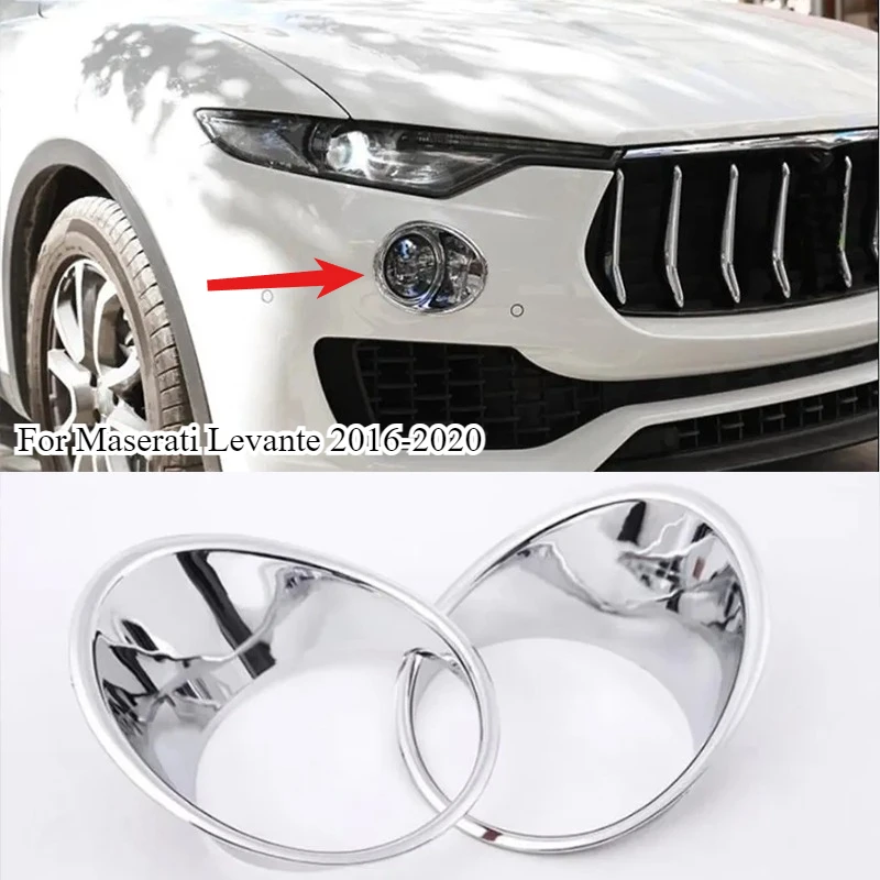 For Maserati Levante 2016-2020 Exterior Accessories ABS Chrome Front Fog Light Lamp Trim Cover Decorative Sticker
For Maserati Levante 2016-2020 Exterior Accessories ABS Chrome Front Fog Light Lamp Trim Cover Decorative Sticker