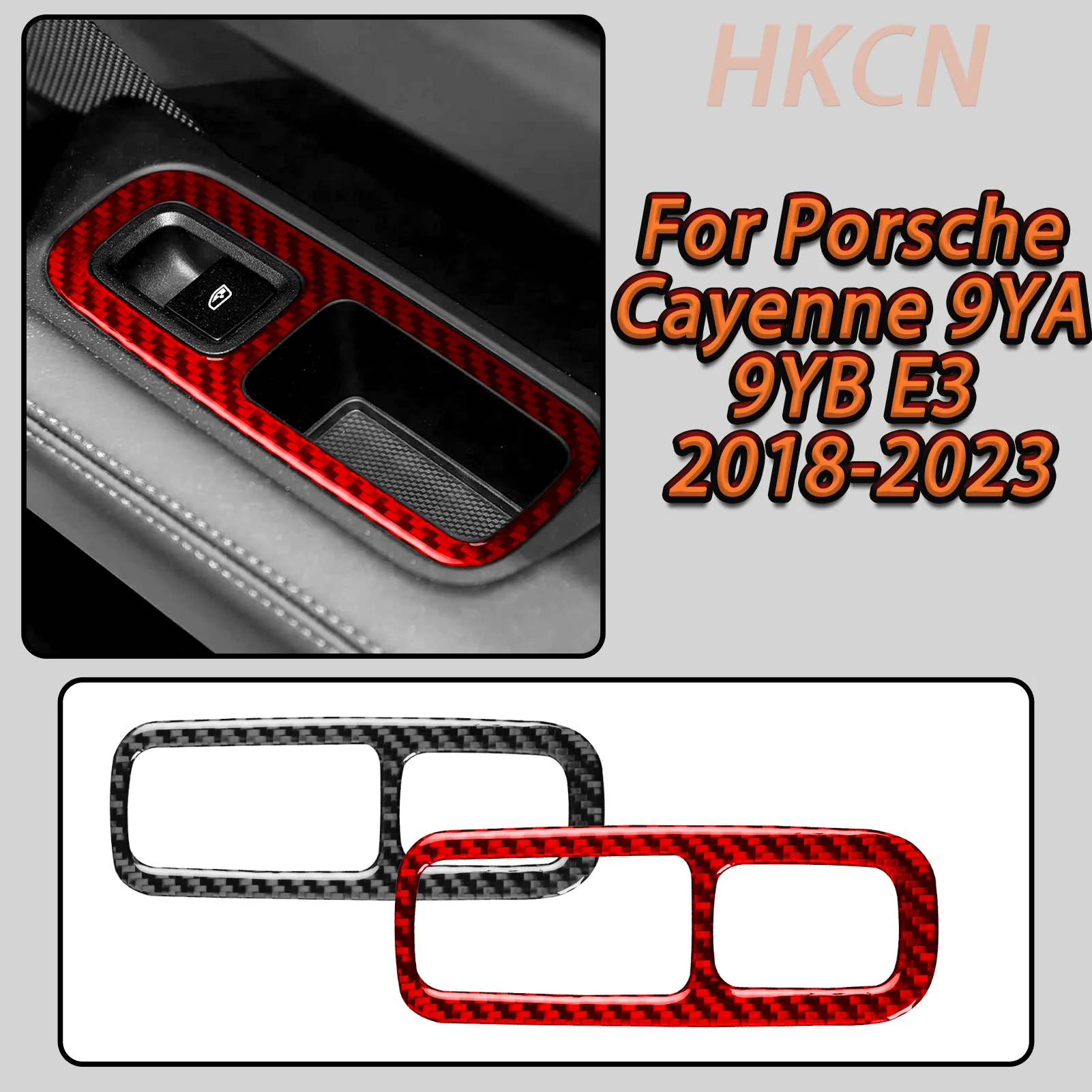 For Porsche Cayenne E3 9YA 9YB 2018-2023 Car Passenger Side Window Lift Switch Panel Carbon Fiber Interior Accessory Sticker
For Porsche Cayenne E3 9YA 9YB 2018-2023 Car Passenger Side Window Lift Switch Panel Carbon Fiber Interior Accessory Sticker