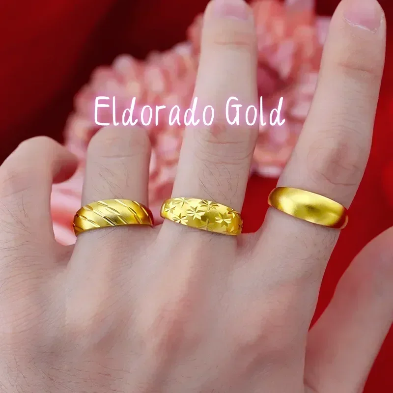 Eldorado Gold 9999 Real Gold 24K Gold Version Ancient Classic Retro Gypsy Ring Fashion Printing Sandblasting Meteor Shower Men'
Eldorado Gold 9999 Real Gold 24K Gold Version Ancient Classic Retro Gypsy Ring Fashion Printing Sandblasting Meteor Shower Men'