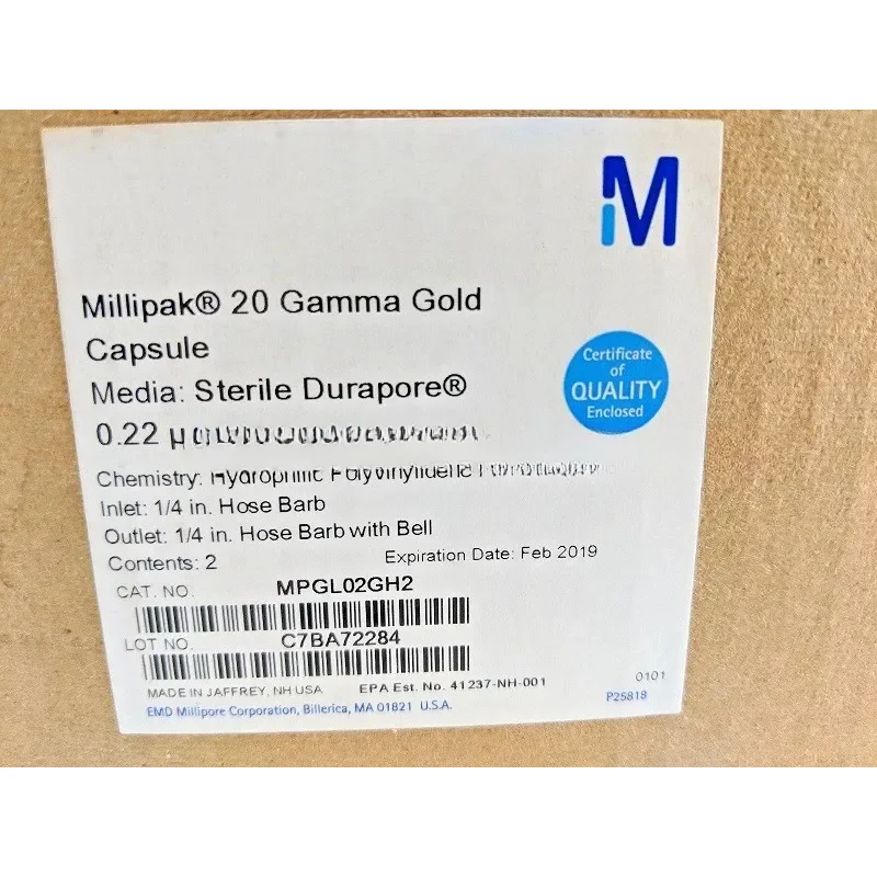Для фильтра Millipak 20, 2 упаковки, 0,22 мм, 1–4 дюйма. Стерильная крышка колокола MPGL02GH2
Для фильтра Millipak 20, 2 упаковки, 0,22 мм, 1–4 дюйма. Стерильная крышка колокола MPGL02GH2