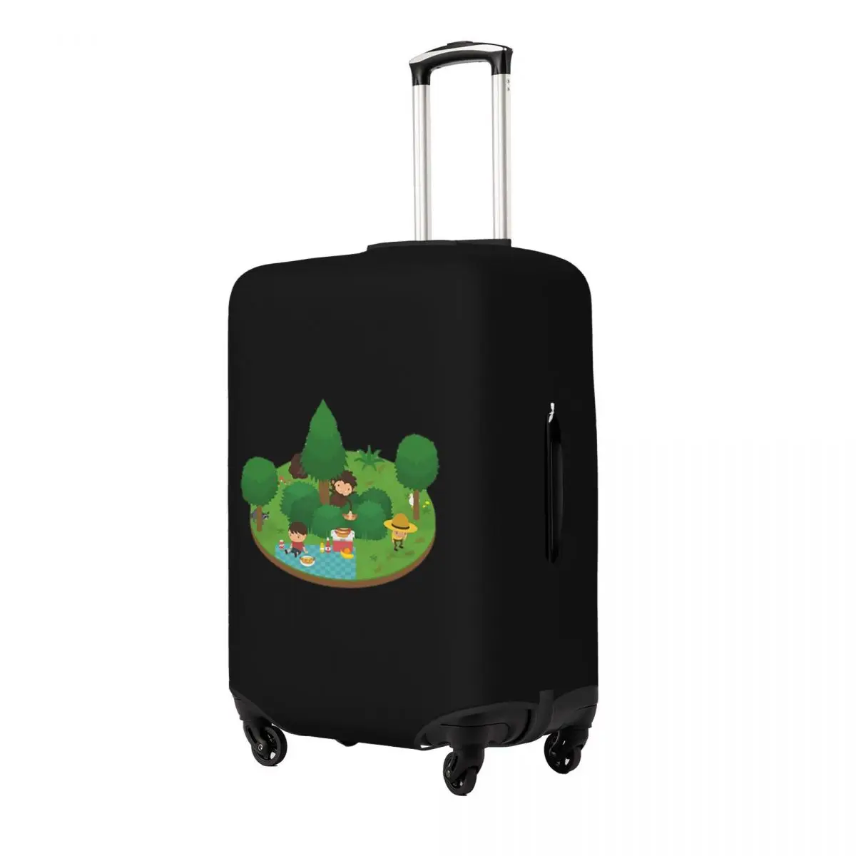 Sneaky Sasquatch Floating Picnic Suitcase Cover Protection Elastic Trip Luggage Protector Covers for 18-32 Inch 
Sneaky Sasquatch Floating Picnic Suitcase Cover Protection Elastic Trip Luggage Protector Covers for 18-32 Inch