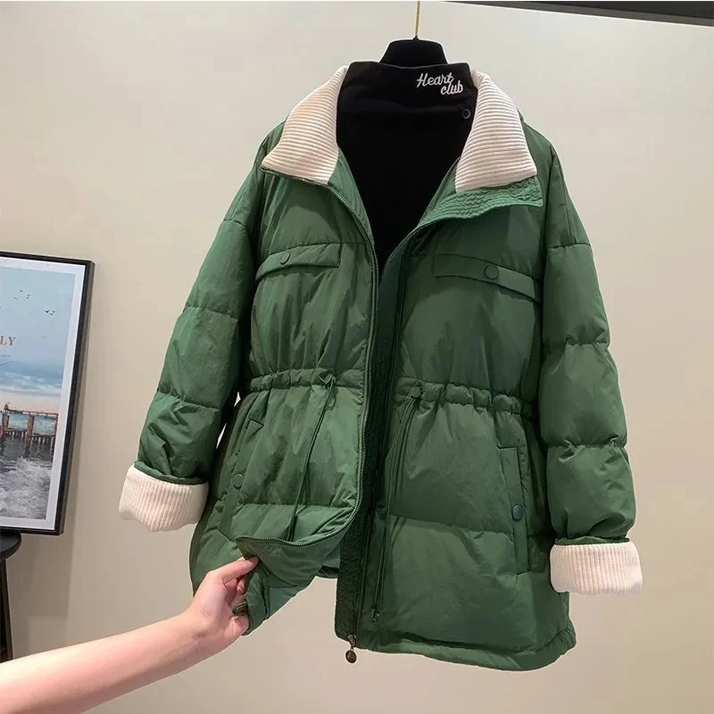 plus Size Women's Spring New Style Slimming down Jacket Cotton Velvet Patchwork Coat Korean Style Collar Single Button
plus Size Women's Spring New Style Slimming down Jacket Cotton Velvet Patchwork Coat Korean Style Collar Single Button