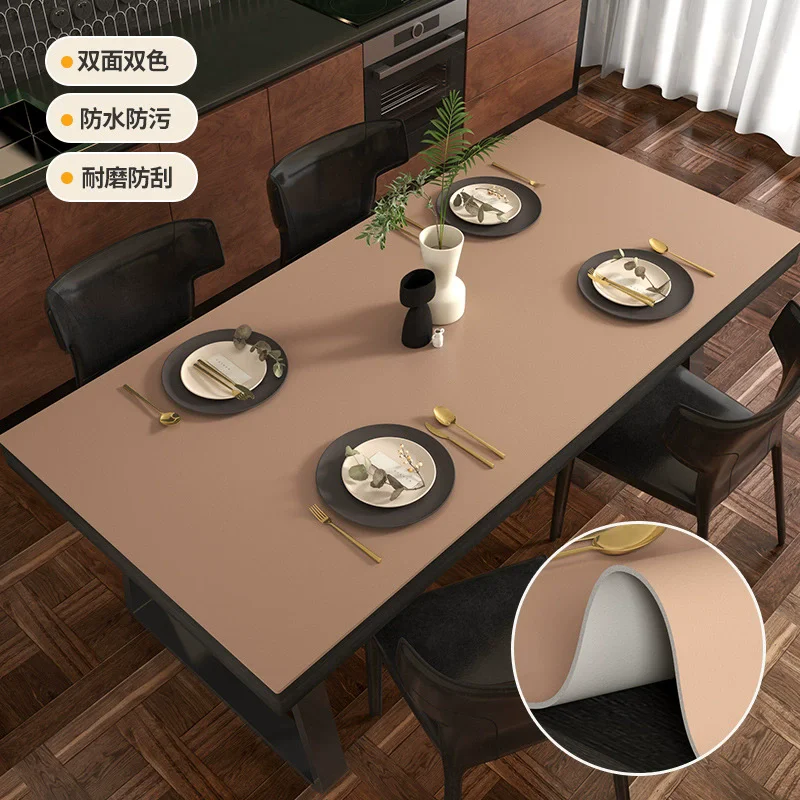 Double-sided Solid Color Pu Leather Tablecloth Rectangle Waterproof Table Mat Custom Wooden Table Protector Cover
Double-sided Solid Color Pu Leather Tablecloth Rectangle Waterproof Table Mat Custom Wooden Table Protector Cover