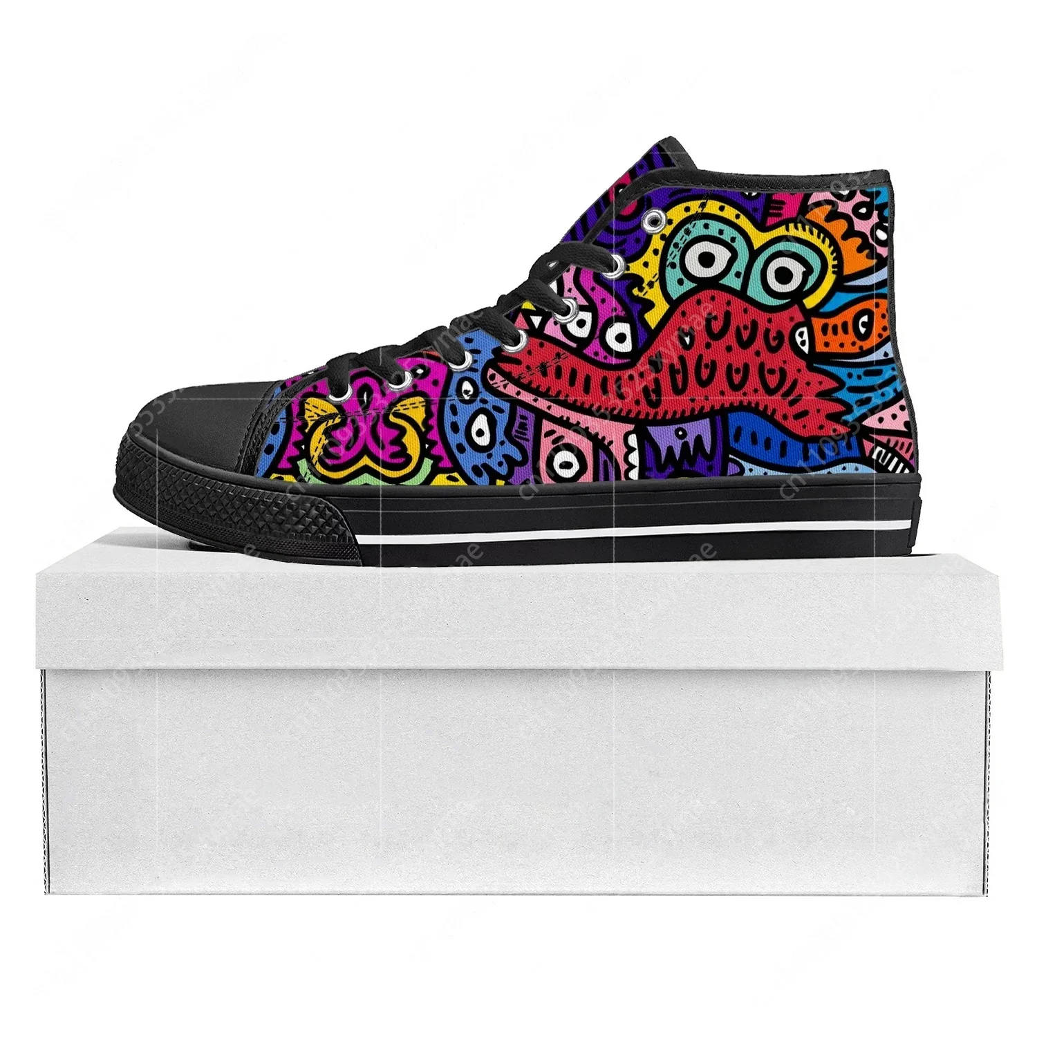 Graffiti Monsters Street Art High Top High Quality Sneakers Mens Womens Teenager Canvas Sneaker Custom Made Shoe Couple Shoes
Graffiti Monsters Street Art High Top High Quality Sneakers Mens Womens Teenager Canvas Sneaker Custom Made Shoe Couple Shoes