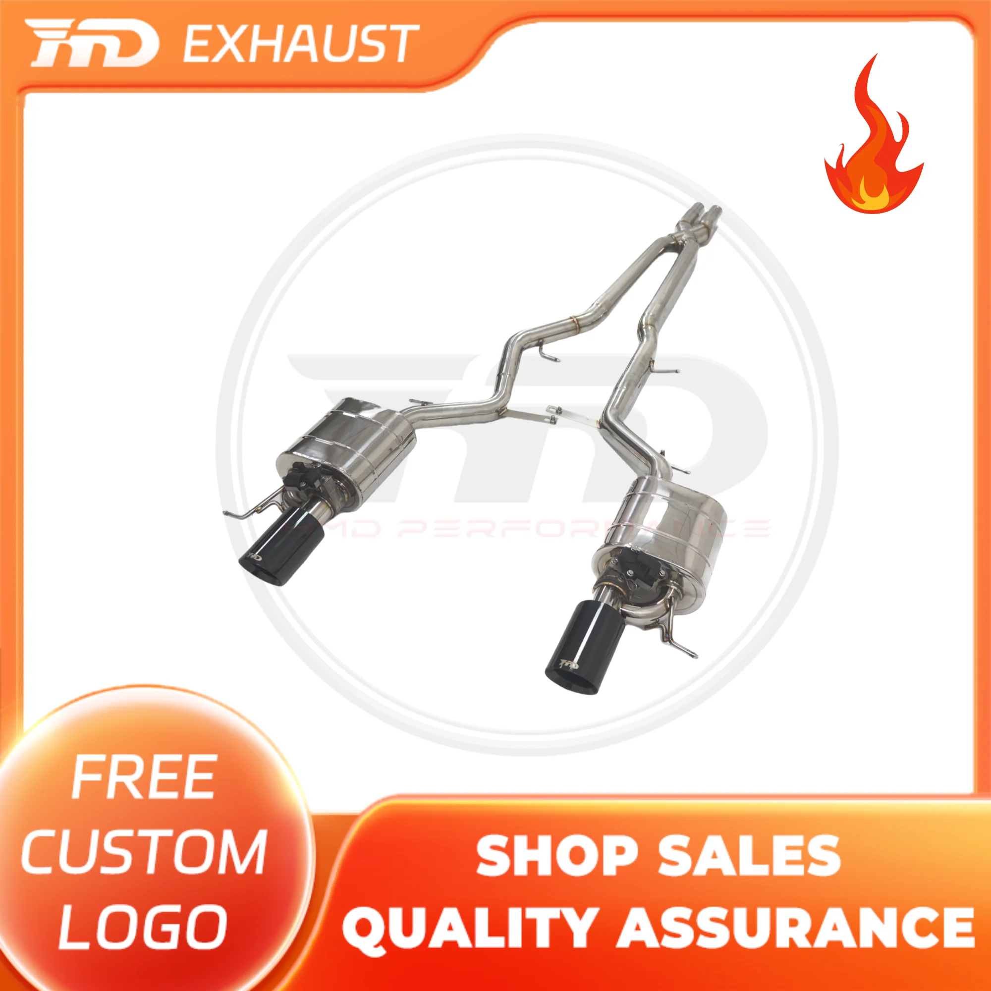 HMD Hot sale Stainless Steel Exhaust System Catback For JAGUAR XE S V6 3.0T With Muffler Valves Auto Modification
HMD Hot sale Stainless Steel Exhaust System Catback For JAGUAR XE S V6 3.0T With Muffler Valves Auto Modification