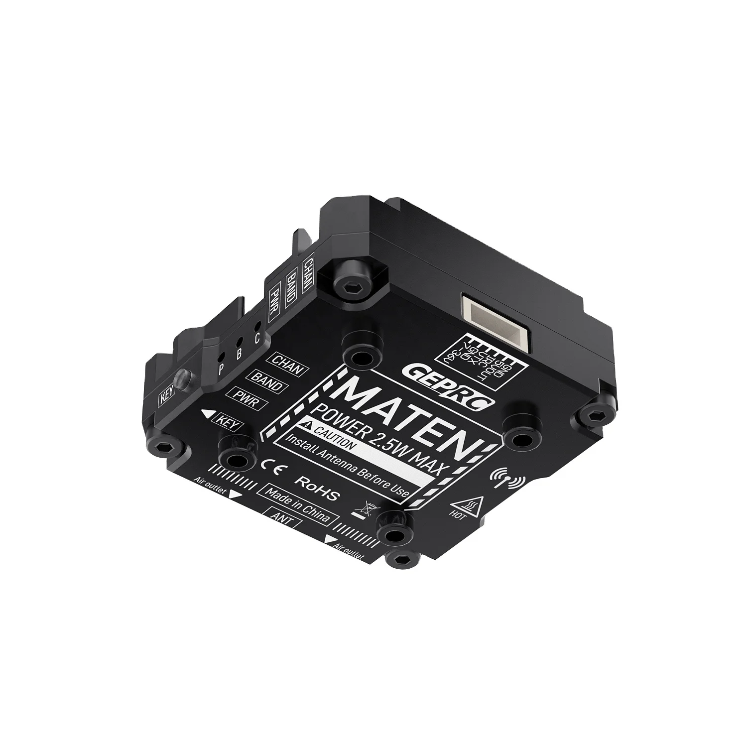 GEPRC MATEN VTX PRO 5.8G 2.5W Video Transmitter Module 48cInner Fan FPV Fixed-wing Long-distance Drones Fpv Drone Vtx
GEPRC MATEN VTX PRO 5.8G 2.5W Video Transmitter Module 48cInner Fan FPV Fixed-wing Long-distance Drones Fpv Drone Vtx