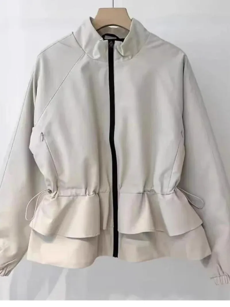 Winter New Autumn Zipper Stand Collar Down Jackets Trendy Loose Casual 90 White Goose Drawstring Waist Short Winte UEDT
Winter New Autumn Zipper Stand Collar Down Jackets Trendy Loose Casual 90 White Goose Drawstring Waist Short Winte UEDT