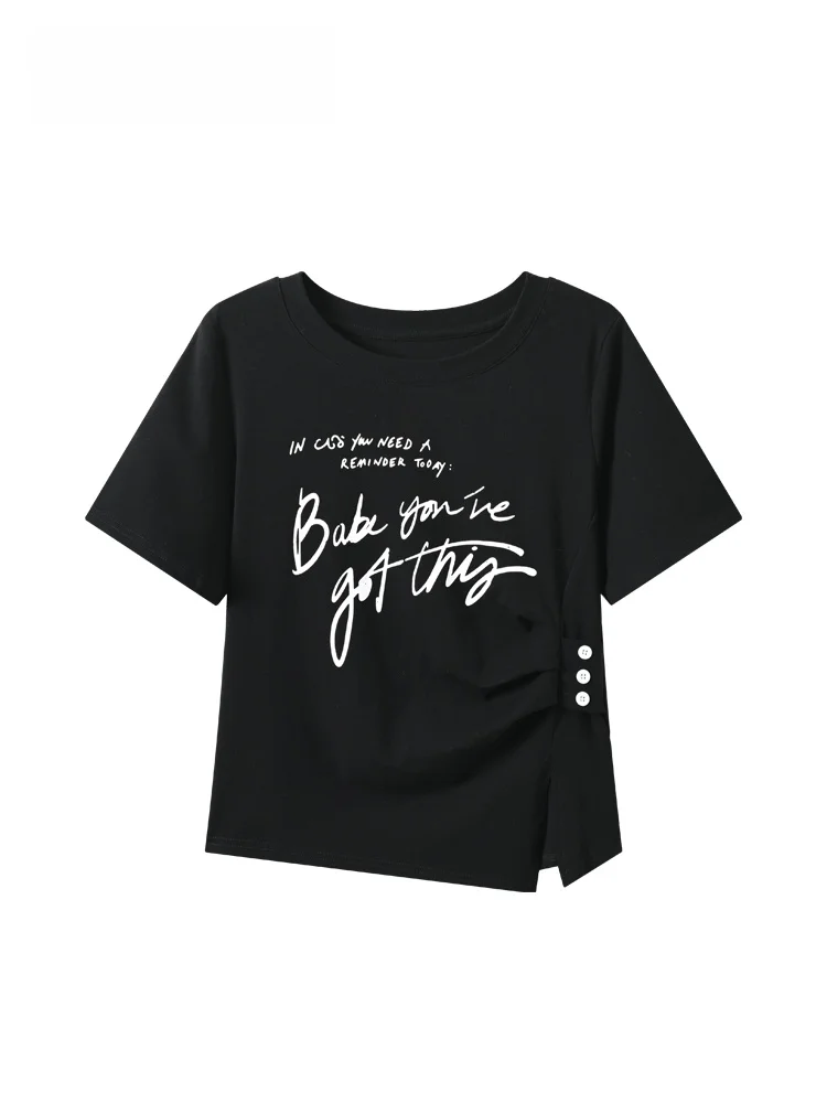 plus Size Women's T-Shirt Short Sleeve round Neck Casual Style Cotton Blend Elastic Fabric Summer Fashionable Top for Plump S...
plus Size Women's T-Shirt Short Sleeve round Neck Casual Style Cotton Blend Elastic Fabric Summer Fashionable Top for Plump S...