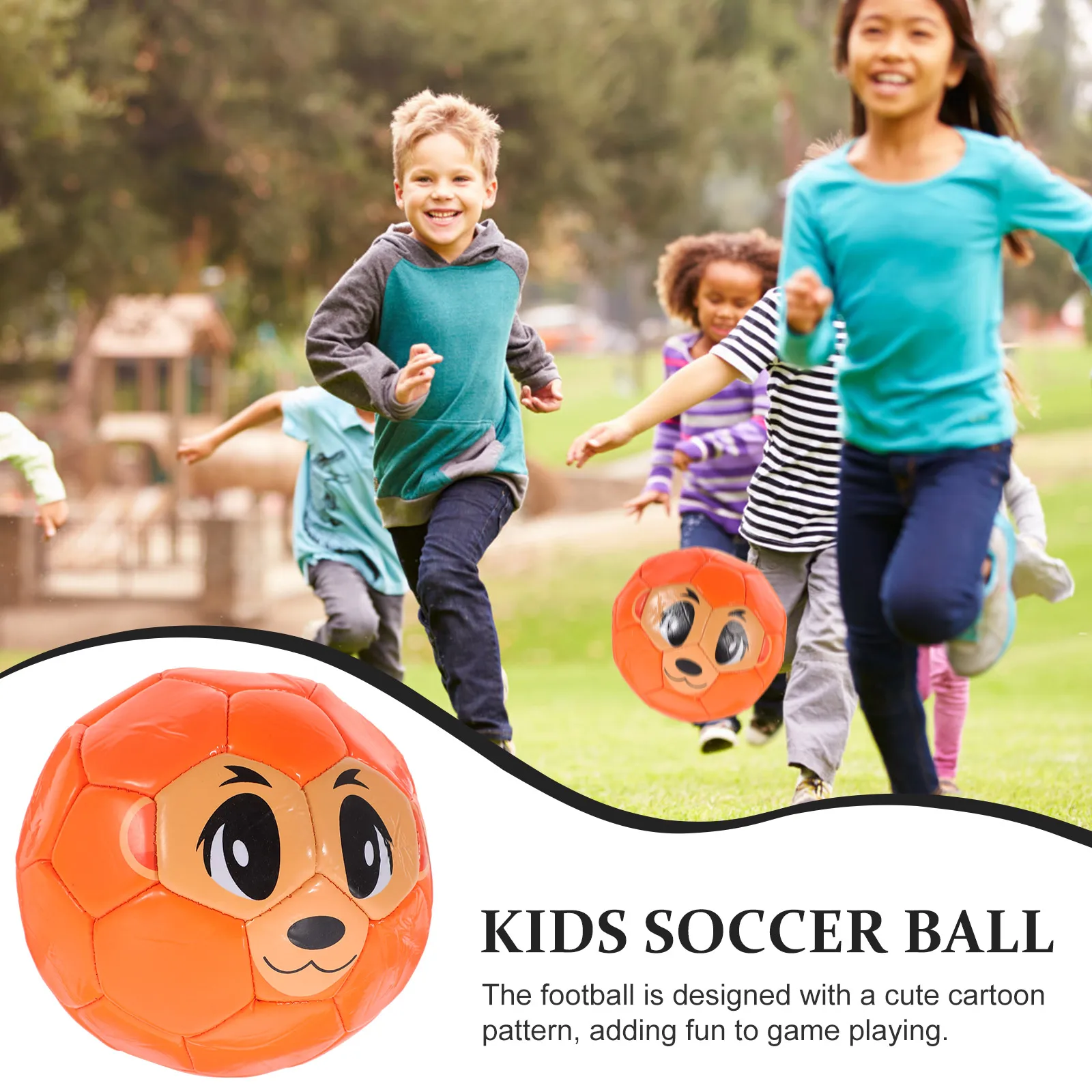Cute Cartoon Monkey Design Kids Soccer Ball Lightweight Easy Grip Training Football For Toddlers And Children
Cute Cartoon Monkey Design Kids Soccer Ball Lightweight Easy Grip Training Football For Toddlers And Children