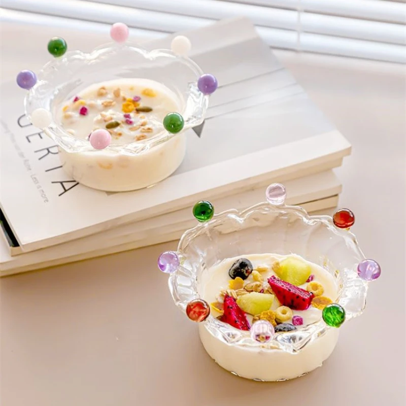 5-inch Glass Bowl Salad Bowl Cute Crown Bowl Fruit Plate Dish Snack Candy Cake Bowl Ice Cream Cup
5-inch Glass Bowl Salad Bowl Cute Crown Bowl Fruit Plate Dish Snack Candy Cake Bowl Ice Cream Cup