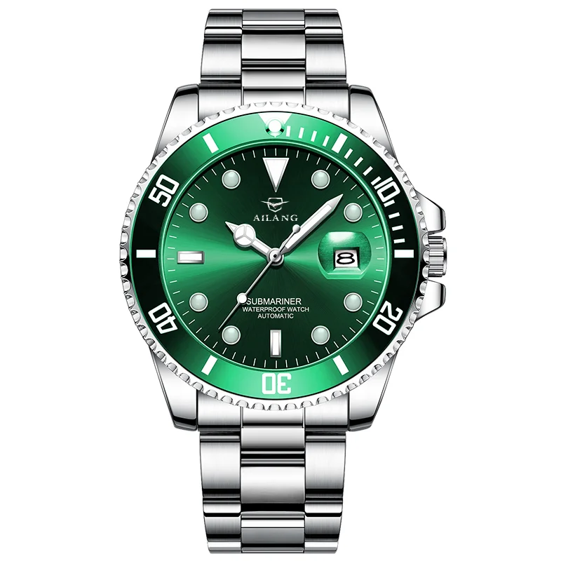 One Piece Ai Lang New Stainless Steel Automatic Mechanical Watch Green Water Ghost Waterproof Pointer Dial AAA Role X Style
One Piece Ai Lang New Stainless Steel Automatic Mechanical Watch Green Water Ghost Waterproof Pointer Dial AAA Role X Style