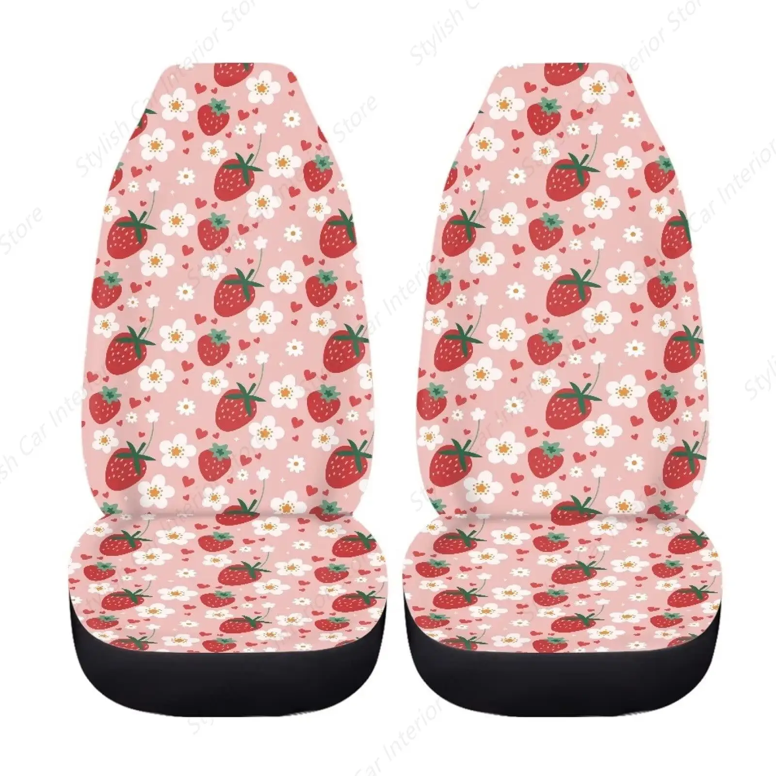 Набор чехлов на автомобильные сиденья клубники, 2 шт., розовое сердце, Дейзи, клубника, авто подушка на переднее сиденье, дышащие чехлы на сиденья автомобиля с ведром
Набор чехлов на автомобильные сиденья клубники, 2 шт., розовое сердце, Дейзи, клубника, авто подушка на переднее сиденье, дышащие чехлы на сиденья автомобиля с ведром