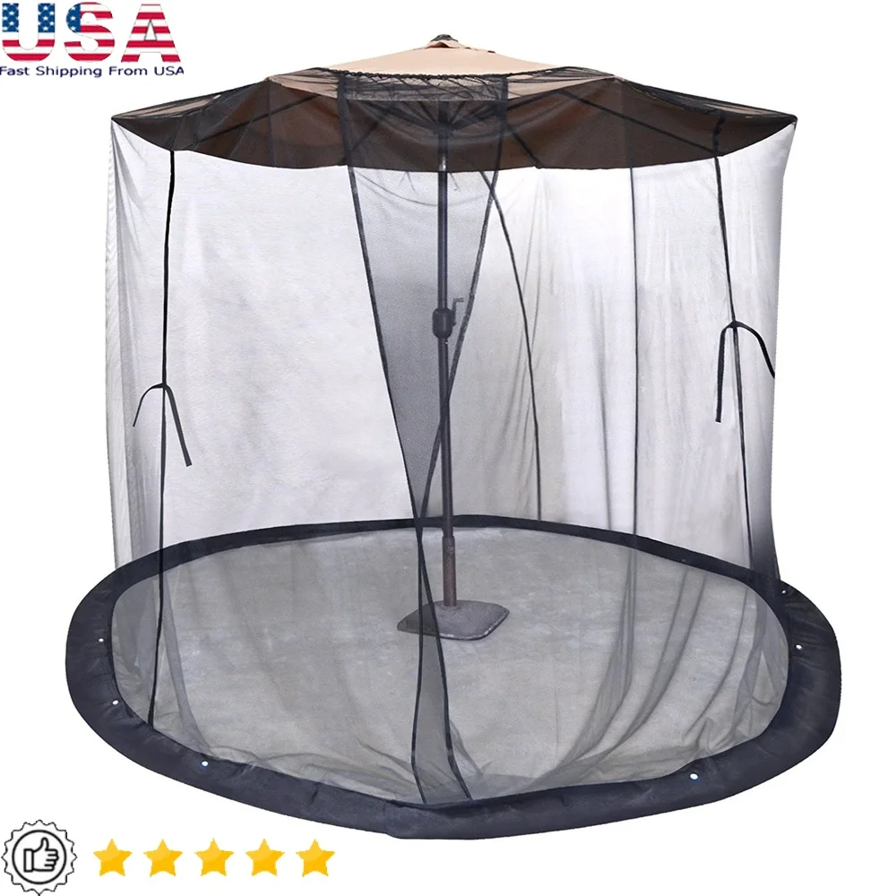 Black Round Market Patio Umbrella Screen Zippered Entrance Insect Mosquito Protection Easy Setup Adjustable Canopy Fits 9 10
Black Round Market Patio Umbrella Screen Zippered Entrance Insect Mosquito Protection Easy Setup Adjustable Canopy Fits 9 10