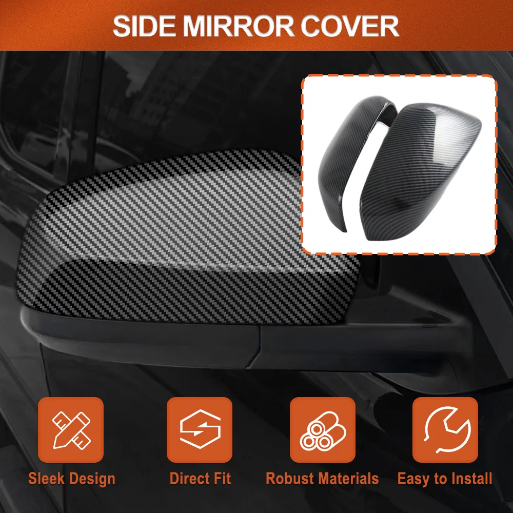 For Toyota 4Runner without signal light version 2025-2026 Car Side Door Rearview Mirror Cover Trim ABS Carbon Fiber Black
For Toyota 4Runner without signal light version 2025-2026 Car Side Door Rearview Mirror Cover Trim ABS Carbon Fiber Black