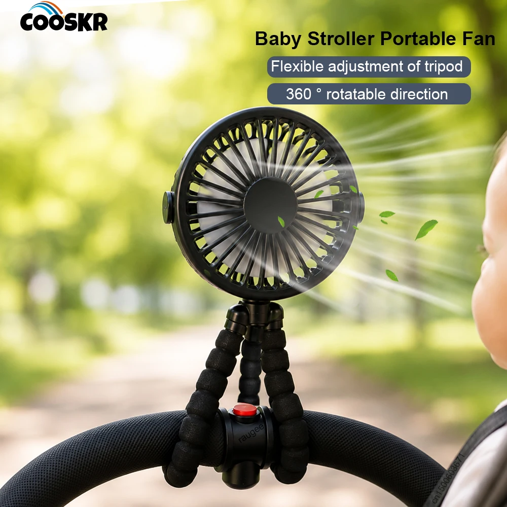 Baby Stroller Fan Portable Handheld 360° Rotate Flexible Adjustable Tripod Air Cooling Fan Rechargeable Baby Stroller Clip Fan
Baby Stroller Fan Portable Handheld 360° Rotate Flexible Adjustable Tripod Air Cooling Fan Rechargeable Baby Stroller Clip Fan