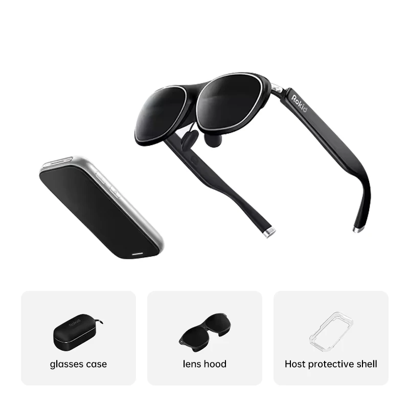 Rokid MAX 2 Smart AR Glasses Portable HD 3D Smart Glasses Space Projection Screen Real Time Translation 
Rokid MAX 2 Smart AR Glasses Portable HD 3D Smart Glasses Space Projection Screen Real Time Translation