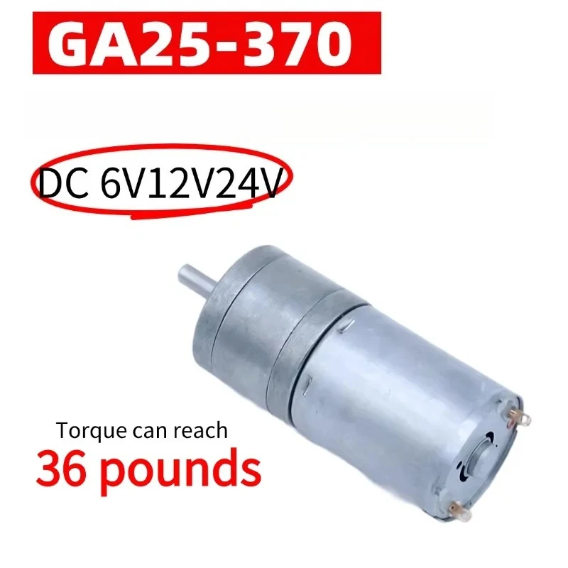 GA25-370 Mini Brushed DC Gear Motor 6V 12V 24V, Adjustable Speed, High Torque, Reversible - for DIY, Robotics
GA25-370 Mini Brushed DC Gear Motor 6V 12V 24V, Adjustable Speed, High Torque, Reversible - for DIY, Robotics