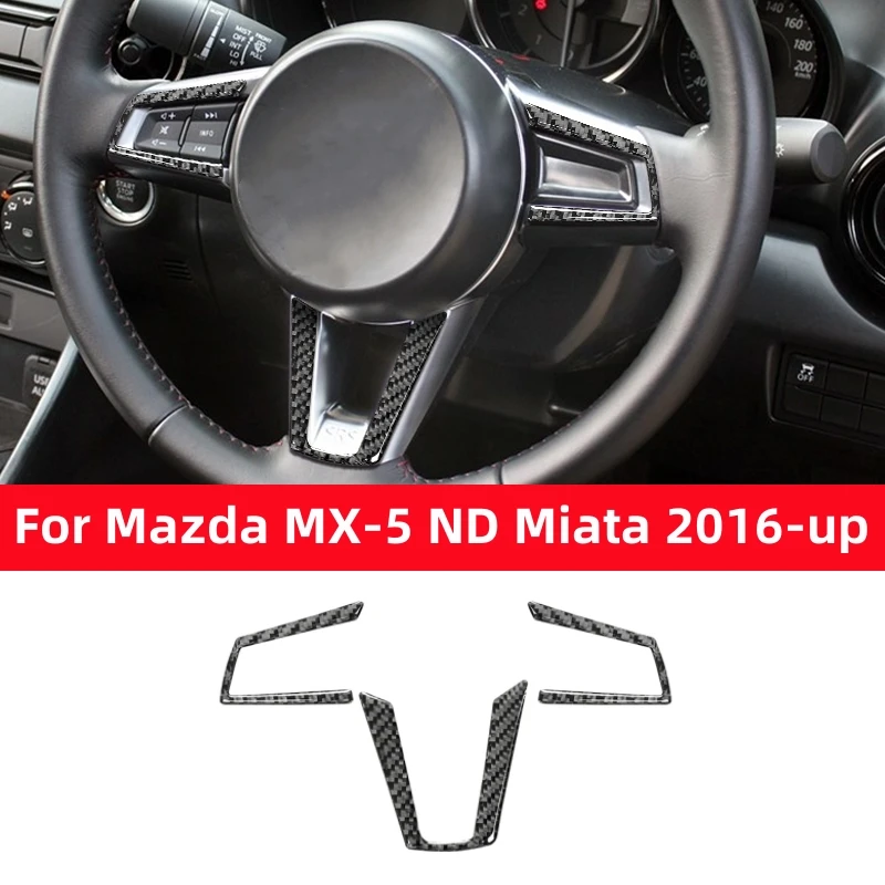 For Mazda MX-5 ND Miata 2016-2022 MX5 Roadster Accessories Car Steering Wheel Frame Trim Sticker Cover Carbon Fiber Modified
For Mazda MX-5 ND Miata 2016-2022 MX5 Roadster Accessories Car Steering Wheel Frame Trim Sticker Cover Carbon Fiber Modified