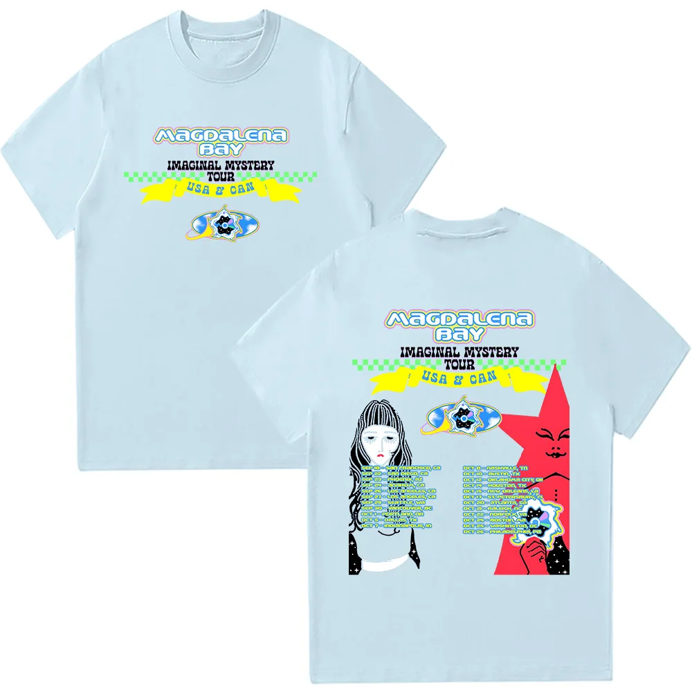 Magdalena Bay Imaginal Mystery Tour Tees New Harajuku Aesthetic Graphic Summer Cotton High Quality Pullovers Unisex Casual Tops
Magdalena Bay Imaginal Mystery Tour Tees New Harajuku Aesthetic Graphic Summer Cotton High Quality Pullovers Unisex Casual Tops