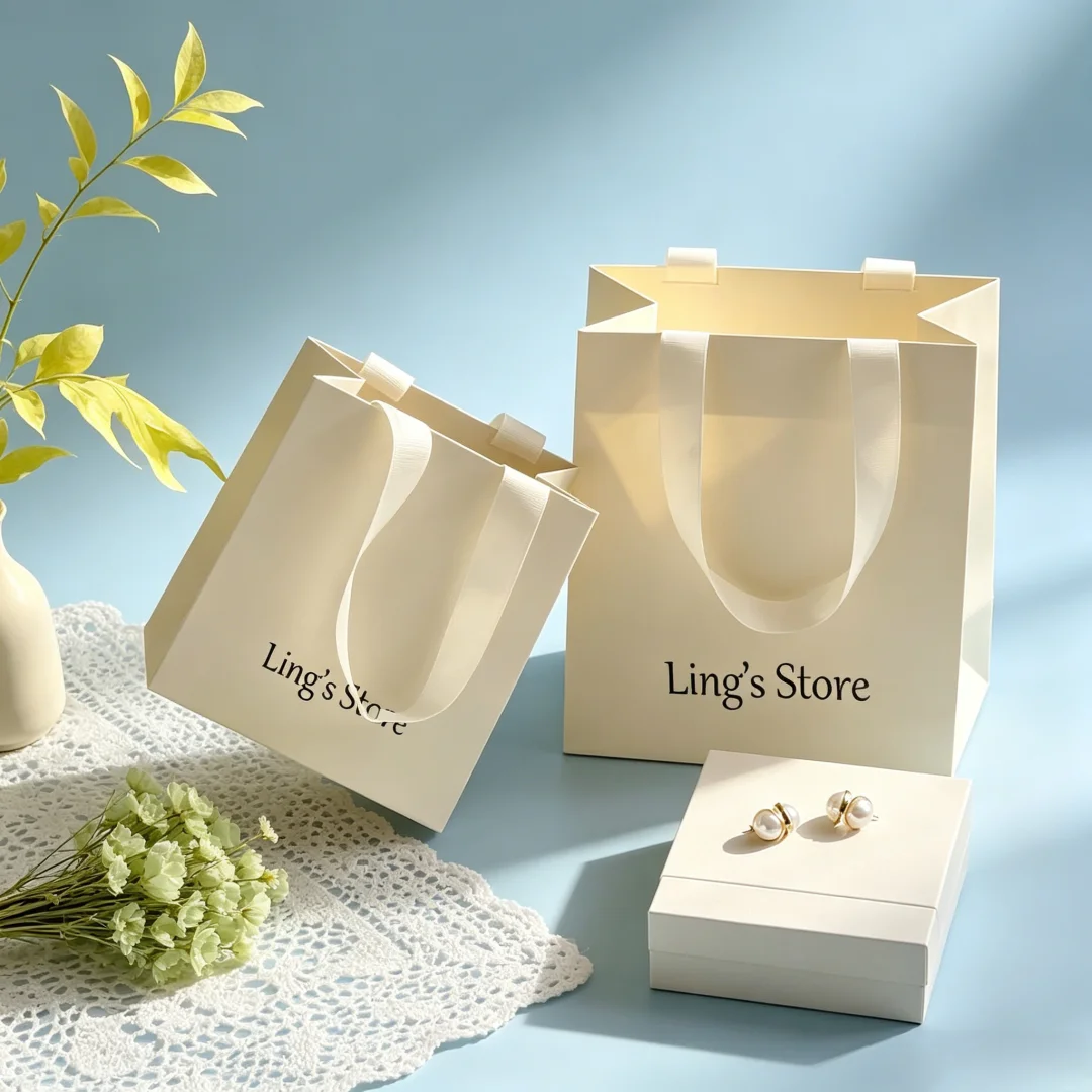 100Pcs Lovely Personalized Logo Jewelry Paper Handle Bag Shopping Gift Handbag Cosmetic Perfume Wedding Favors Candy Organizer
100Pcs Lovely Personalized Logo Jewelry Paper Handle Bag Shopping Gift Handbag Cosmetic Perfume Wedding Favors Candy Organizer