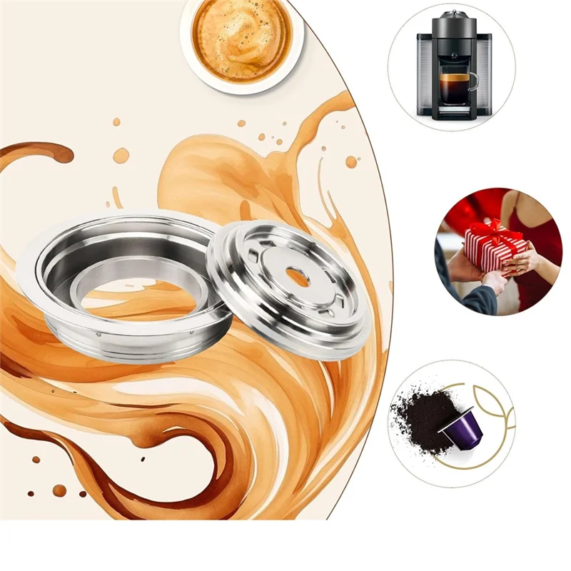 Адаптер для кофейных капсул для машин Nespresso Vertuo, адаптер для капсул кофе из нержавеющей стали для Vertuo/Vertuo Next 150Mlm12k
Адаптер для кофейных капсул для машин Nespresso Vertuo, адаптер для капсул кофе из нержавеющей стали для Vertuo/Vertuo Next 150Mlm12k