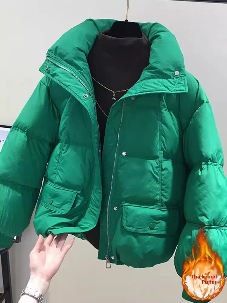 Зимняя женская короткая куртка-пуховик из хлопка, теплая верхняя одежда для повседневной носки, корейская версия, прямой крой, длинный рукав
Зимняя женская короткая куртка-пуховик из хлопка, теплая верхняя одежда для повседневной носки, корейская версия, прямой крой, длинный рукав