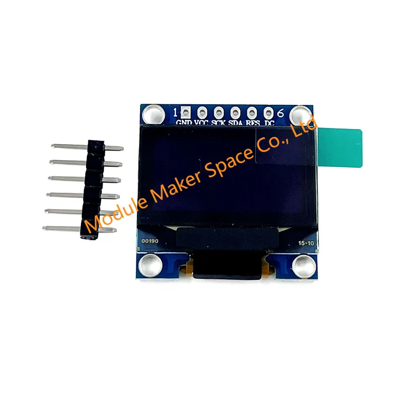 Модуль OLED-дисплея 0,96 дюйма, 128x64 SSD1306 — 6-контактный интерфейс SPI для встраиваемых систем Arduino/Raspberry Pi для 51 MSP420 STIM32 SCR
Модуль OLED-дисплея 0,96 дюйма, 128x64 SSD1306 — 6-контактный интерфейс SPI для встраиваемых систем Arduino/Raspberry Pi для 51 MSP420 STIM32 SCR