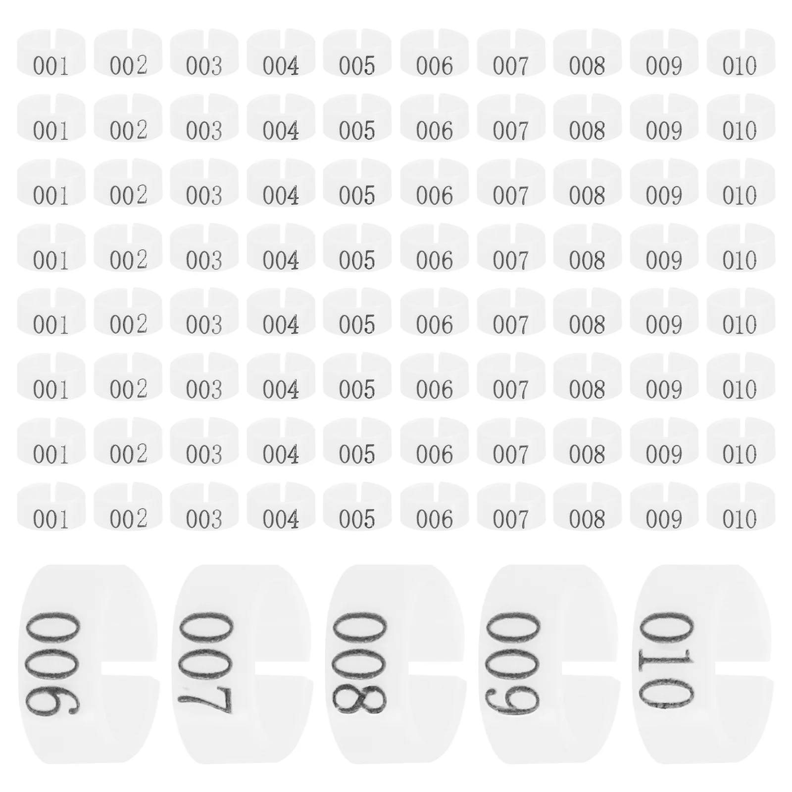 100pcs Pigeon Leg Rings White Plastic Identification Bands for Baby Chicken Quail Supplies Reusable Longlasting
100pcs Pigeon Leg Rings White Plastic Identification Bands for Baby Chicken Quail Supplies Reusable Longlasting