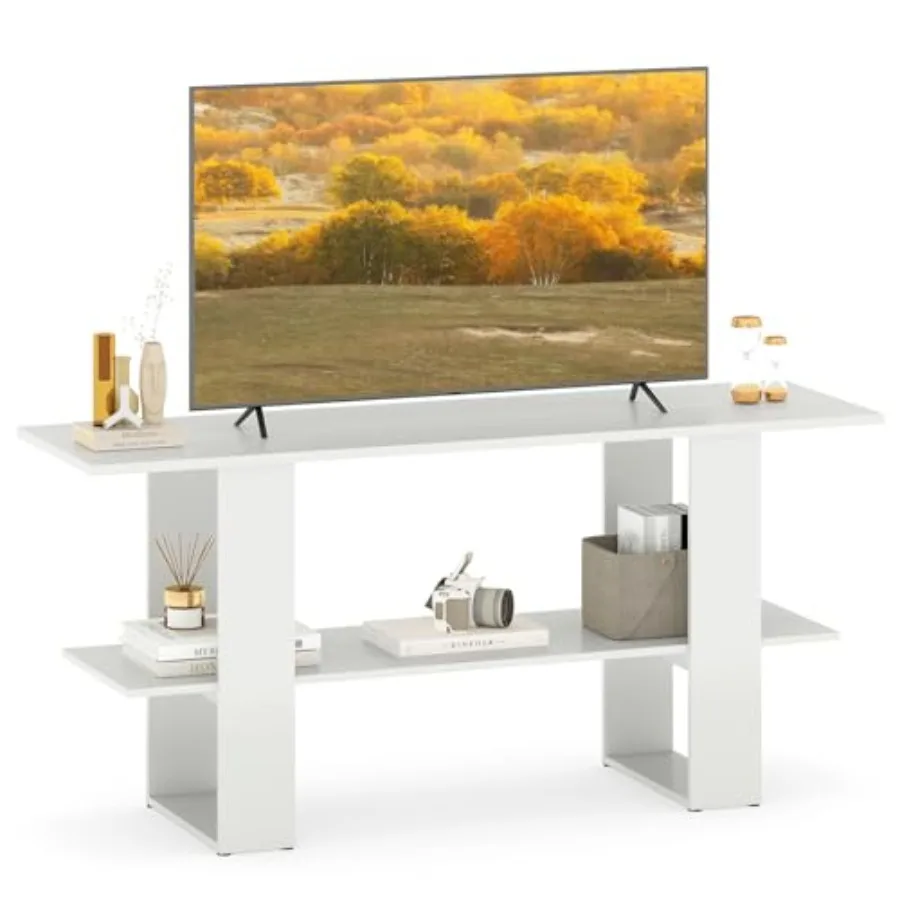 2-Tier TV Stand for TVs up to 55 Inch with Open Shelf Wooden Entertainment Center Media Console Table with Storage for Living R
2-Tier TV Stand for TVs up to 55 Inch with Open Shelf Wooden Entertainment Center Media Console Table with Storage for Living R