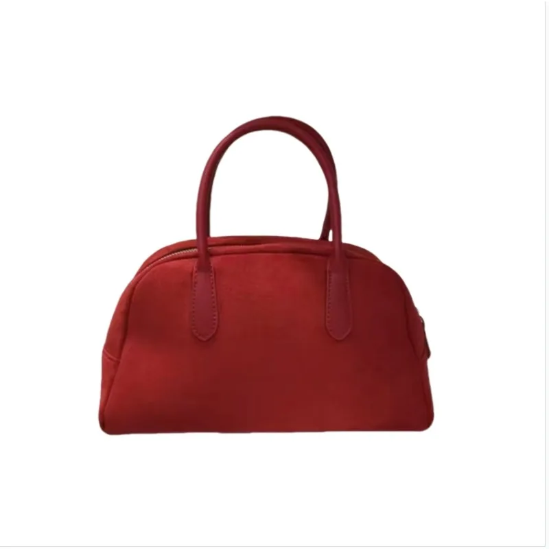 2025 Autumn Winter New Korean Niche Luxury Suede Bowling Bag Women's Retro Minimalist Boston Handbag
2025 Autumn Winter New Korean Niche Luxury Suede Bowling Bag Women's Retro Minimalist Boston Handbag